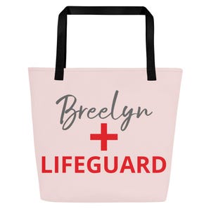 Rettungsschwimmer Große Einkaufstasche, Mädchen Rettungsschwimmer Artikel, Rettungsschwimmer Geschenk, Leben retten Mitarbeiter Geschenk, Rettungsschwimmer personalisierte Tasche