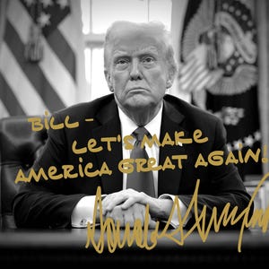 Personalized President Donald Trump Autographed 8x10 Photo - FREE SHIPPING!