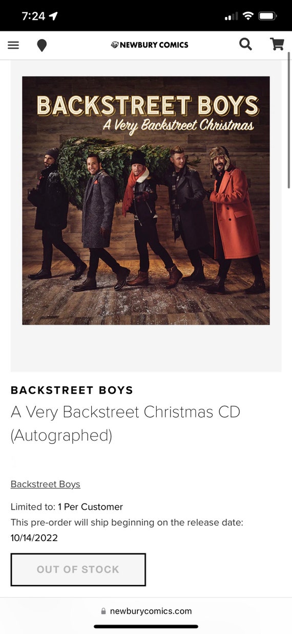 Autographed/signed Backstreet Boys - A Very Backstreet Christmas