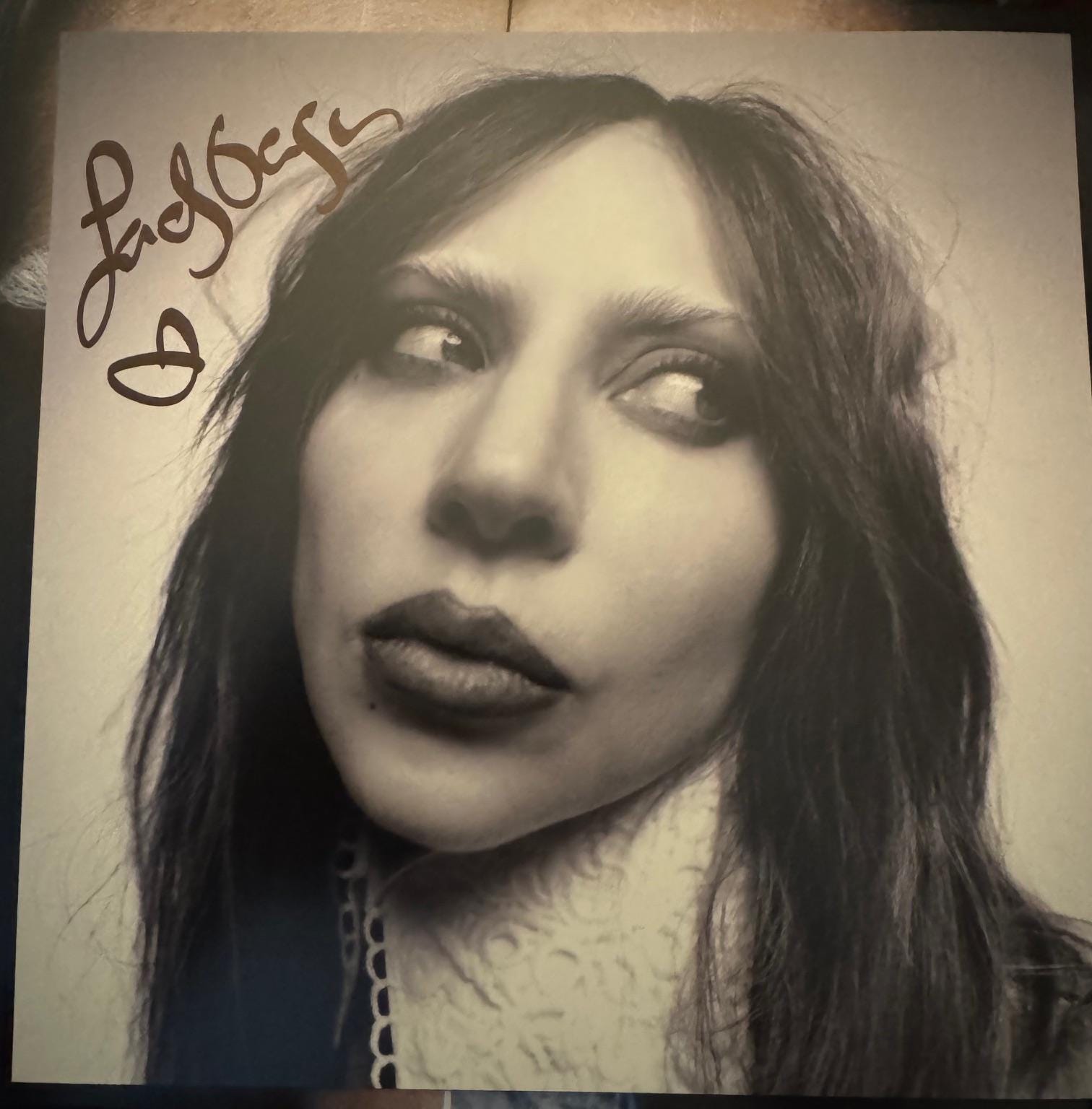 Lady Gaga Signed/autographed MAYHEM Vinyl Insert - RARE