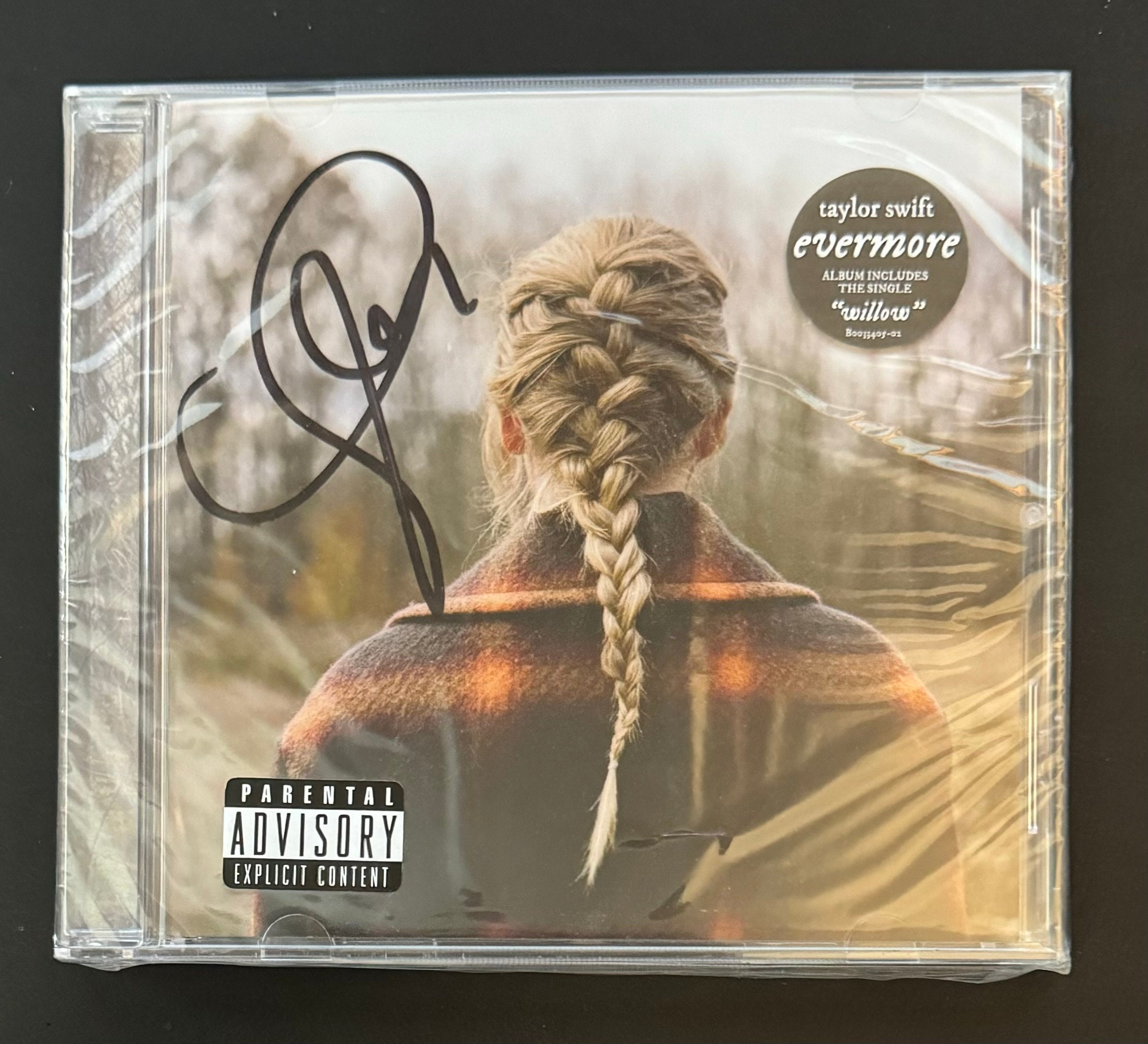 RARE - Taylor Swift Autographed EVERMORE CD - Still Sealed RARE - Taylor Swift Autographed EVERMORE CD - Still Sealed