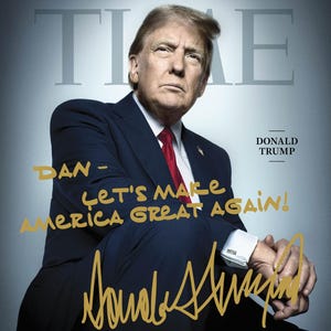 Personalized/Customized President Donald Trump Gold Autographed 8x10 Photo - FREE SHIPPING!