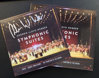 Andrew Lloyd Webber Signed Symphonic Suites Art Card + CD