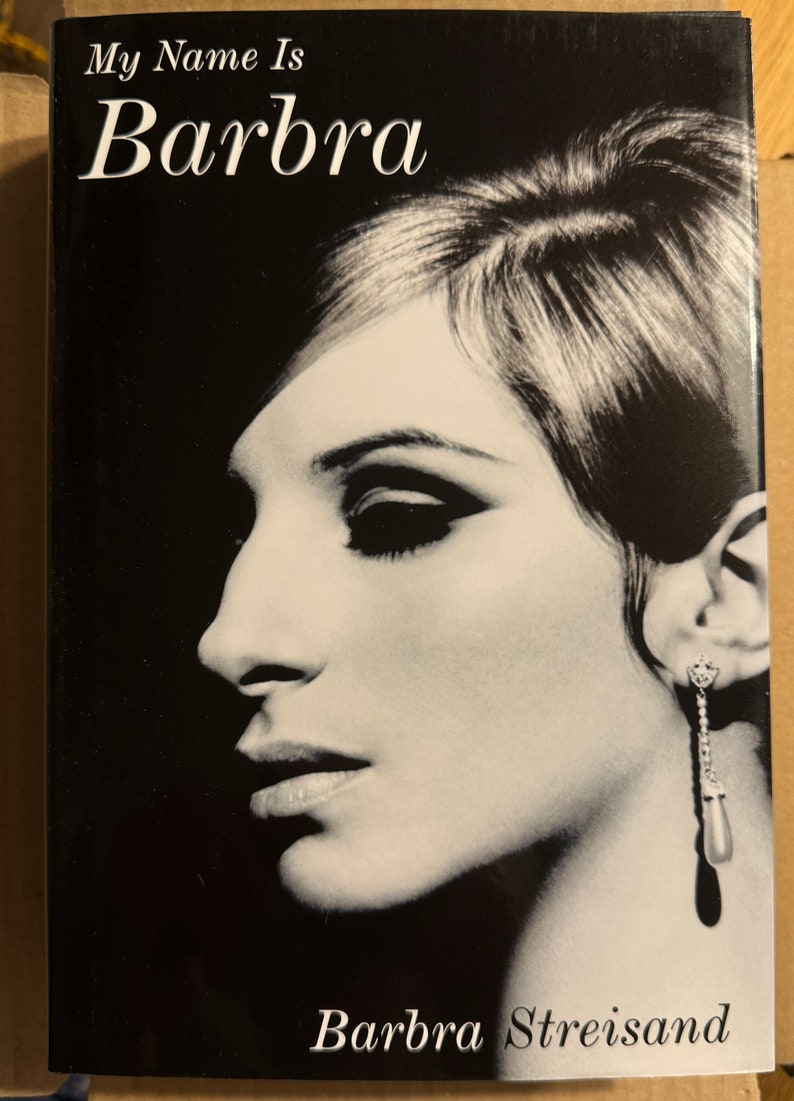 Barbra Streisand Signed Book My Name Is Barbra RARE image 1