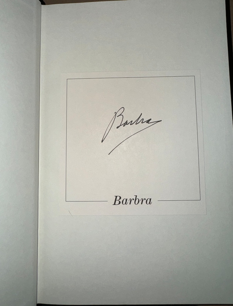 Barbra Streisand Signed Book My Name Is Barbra RARE image 2