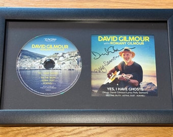 David Gilmour and Polly Samson - Signed/Autographed - Yes, I Have Ghosts- FRAMED