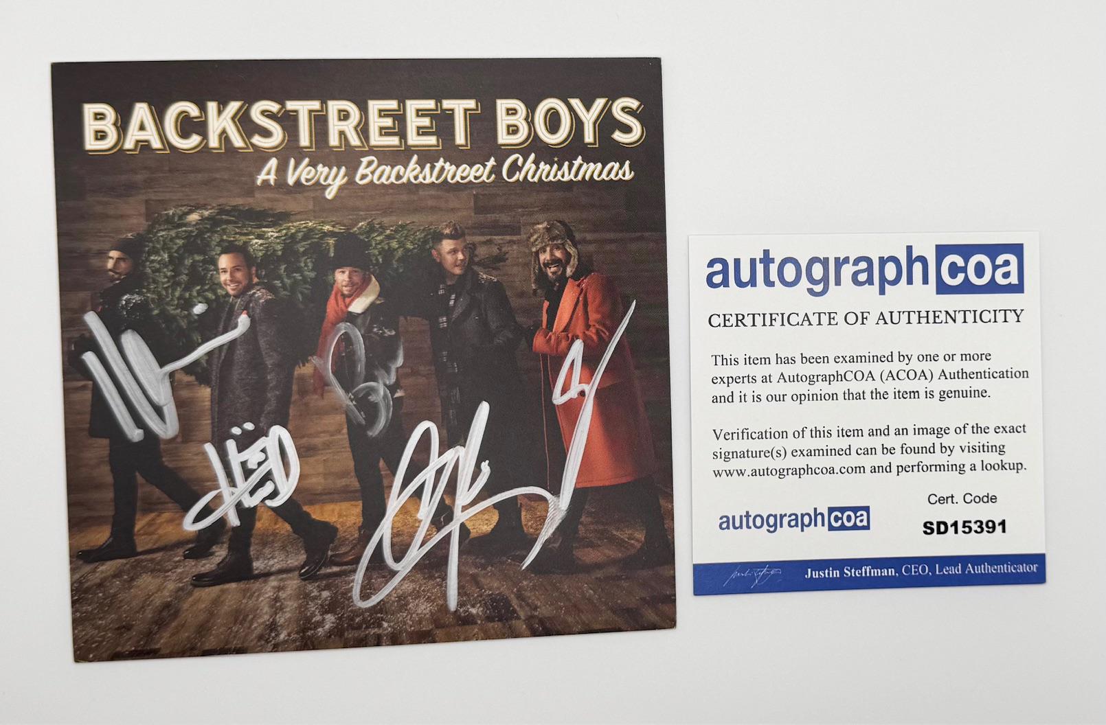Autographed/signed Backstreet Boys BSB - A Very Backstreet