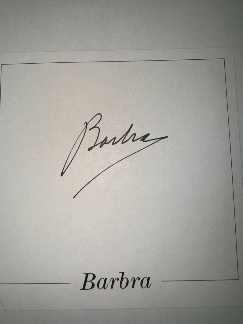 Barbra Streisand Signed Book My Name Is Barbra RARE image 3