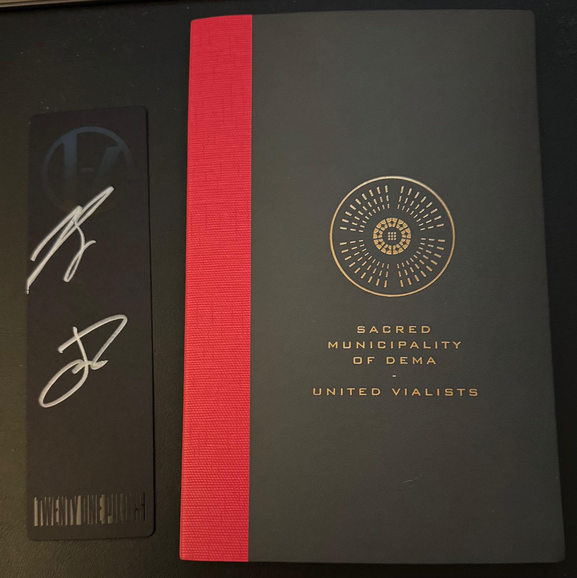 Buy RARE Twenty One Pilots Signed/autographed Bookmark - CLANCY