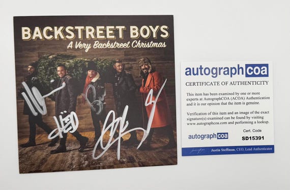 Autographed/signed Backstreet Boys BSB - A Very Backstreet