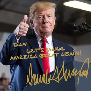 President Donald Trump - Personalized 8x10 Photo - FREE SHIPPING!
