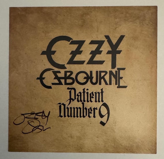 Ozzy Osbourne - Patient Number 9 - Framed Autographed/signed CD