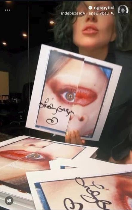 Lady Gaga Signed/autographed MAYHEM CD Insert - Etsy