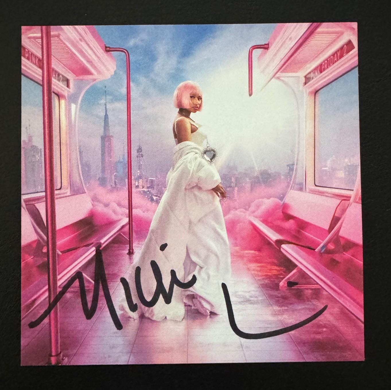 Nicki Minaj 直筆サイン入りアートカード Nicki Minaj Signed/autographed CD - Pink Friday 2 - Artcard - Etsy