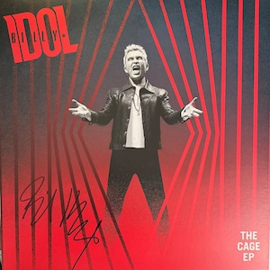 Billy Idol Signed/Autographed The Cage EP Vinyl Record Jacket & Sealed Record