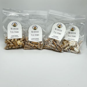 Variety Pack - Mushroom Plug Spawn 4: 25x - FREE USA shipping