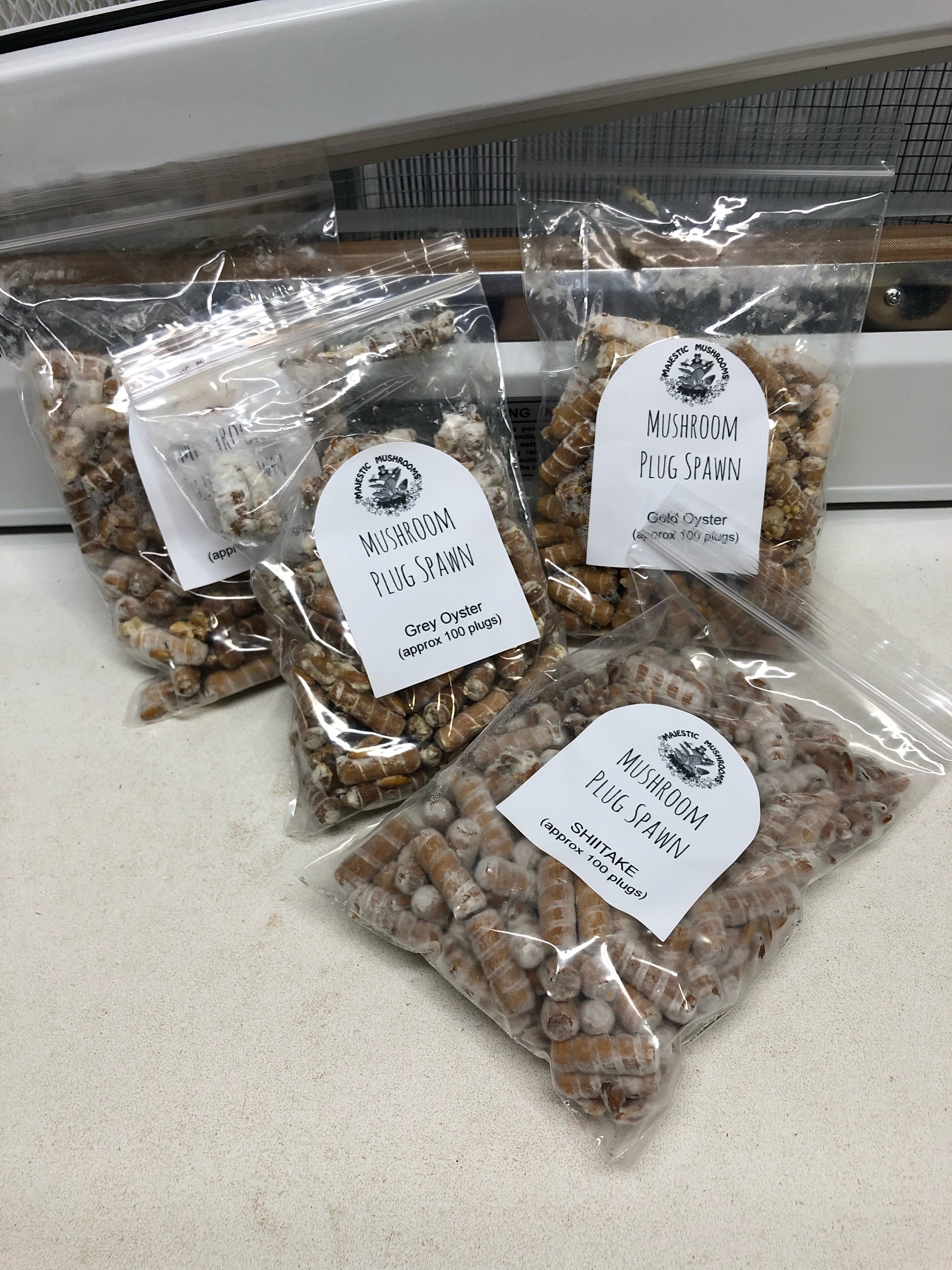 Variety Pack Mushroom Plug Spawn 4 100x FREE USA shipping Etsy