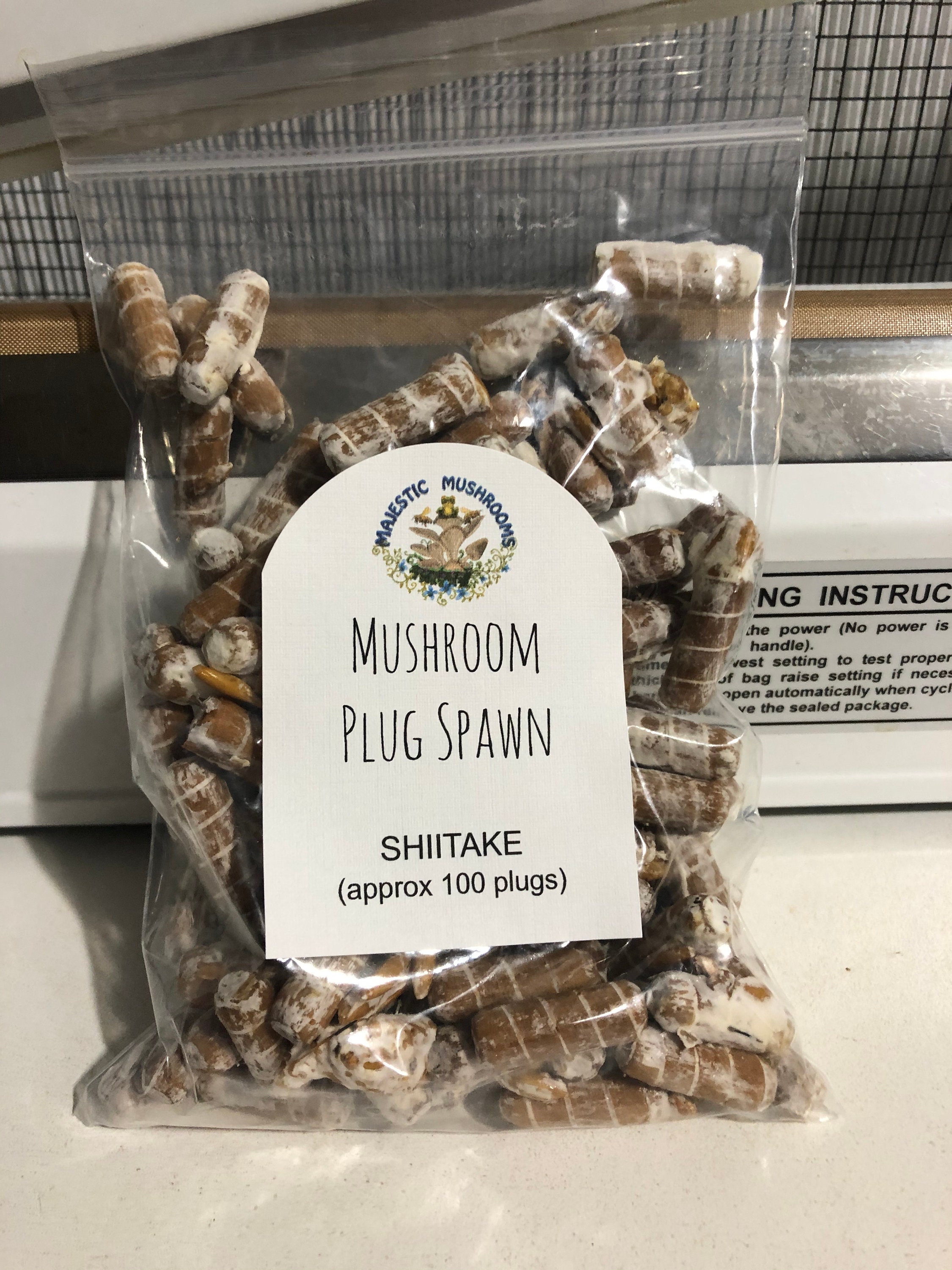 Shiitake Mushroom Plug Spawn 100x FREE USA Shipping Etsy