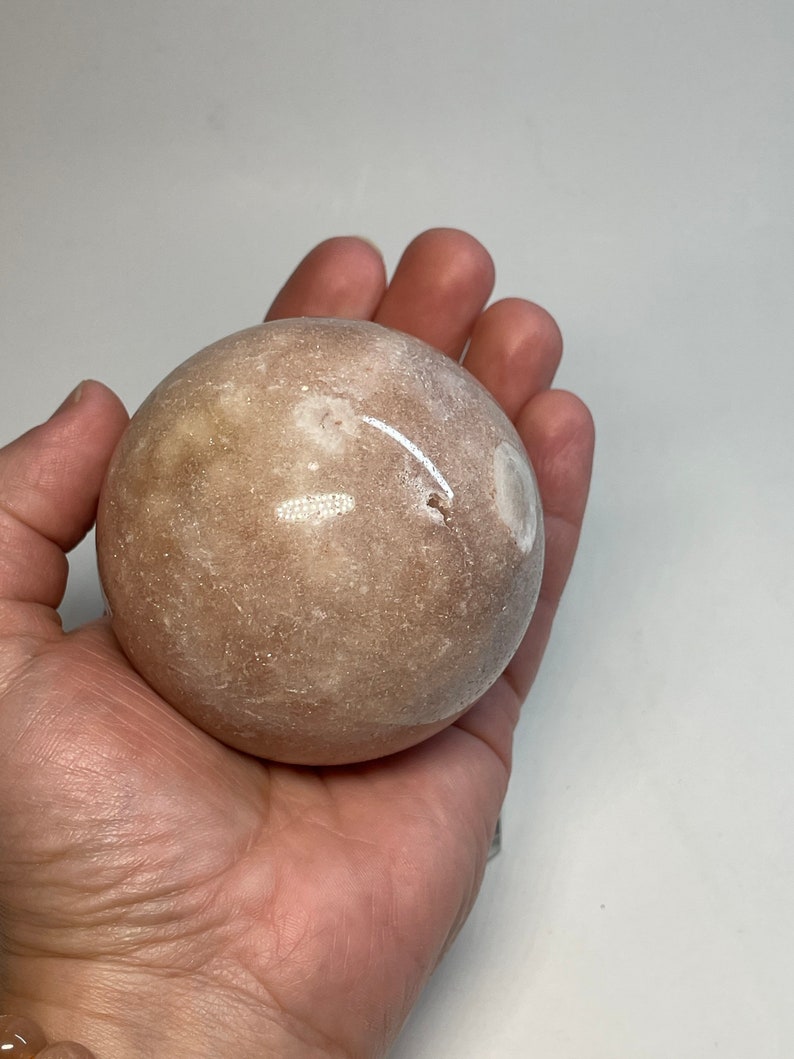 Pink amethyst sphere