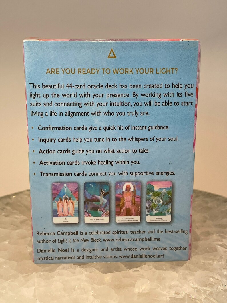 Work Your Light Oracle Card Work Your Light Etsy