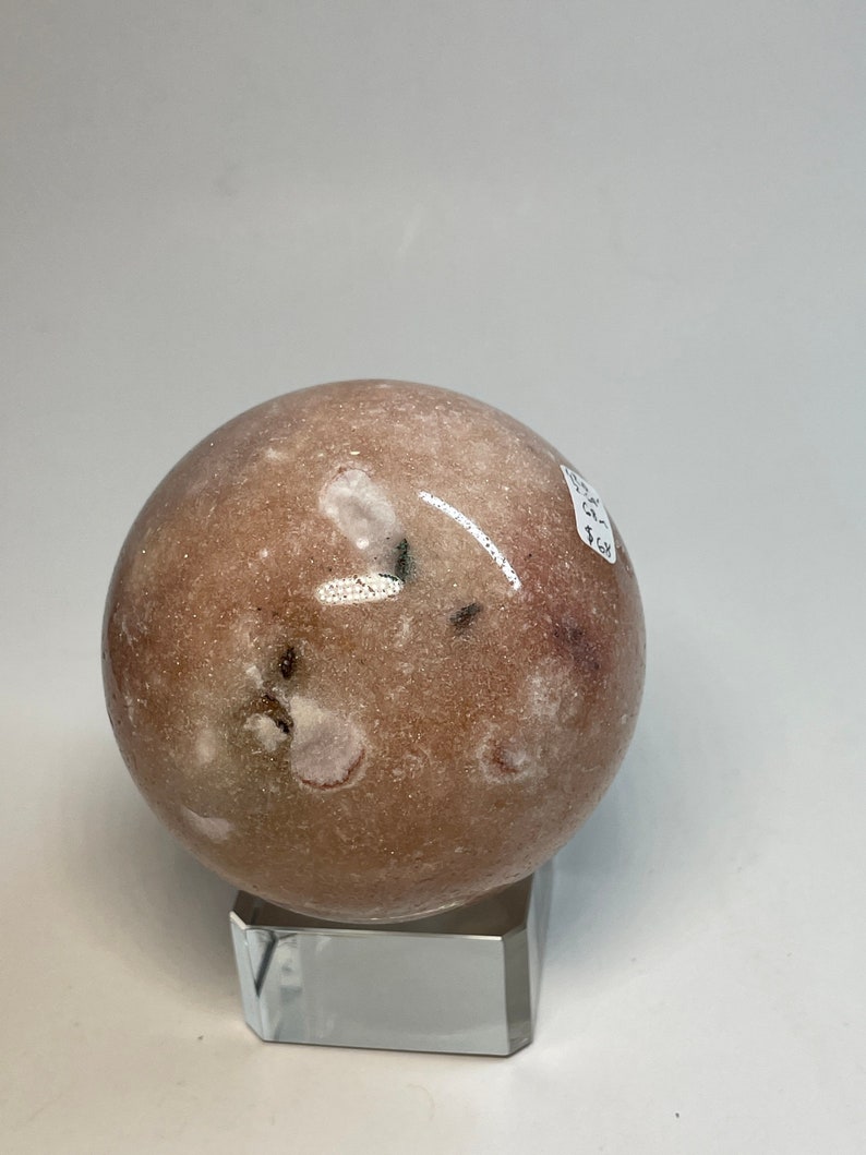 Pink amethyst sphere