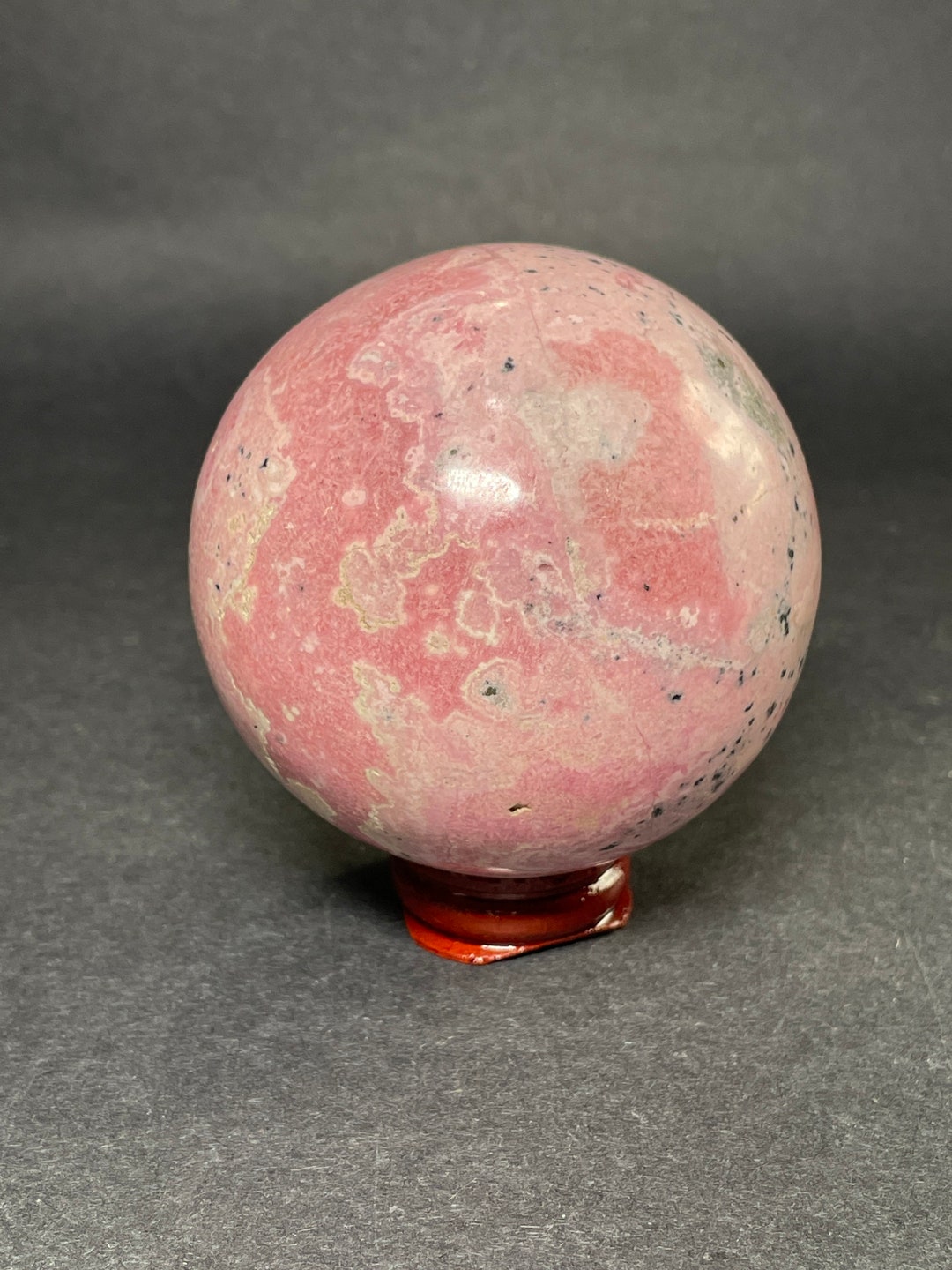 Rhodonite, Rhodonite From Peru, Pink Sphere, Rodonite - Etsy
