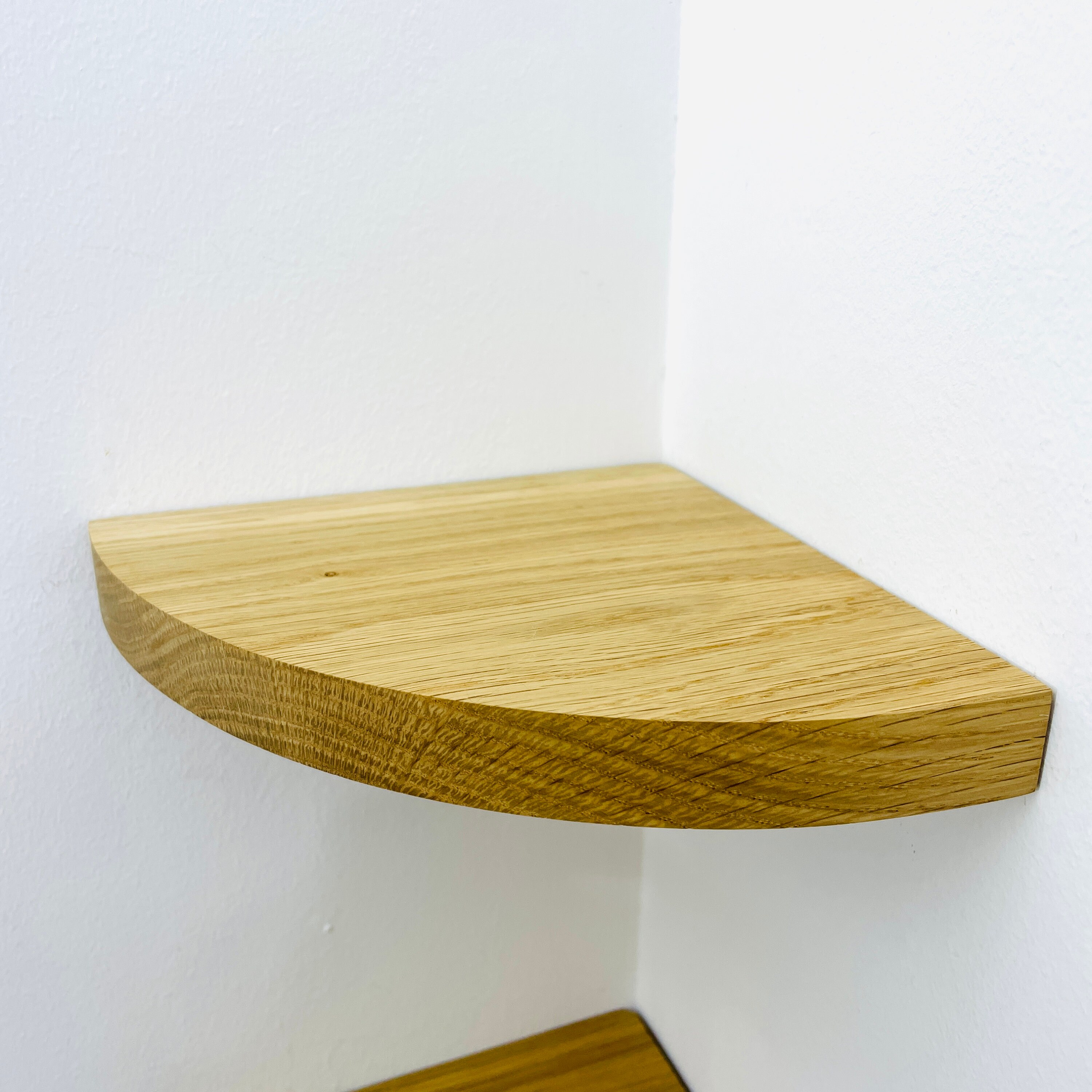 Oak Floating Corner Shelf Oak Bathroom Furniture - Etsy