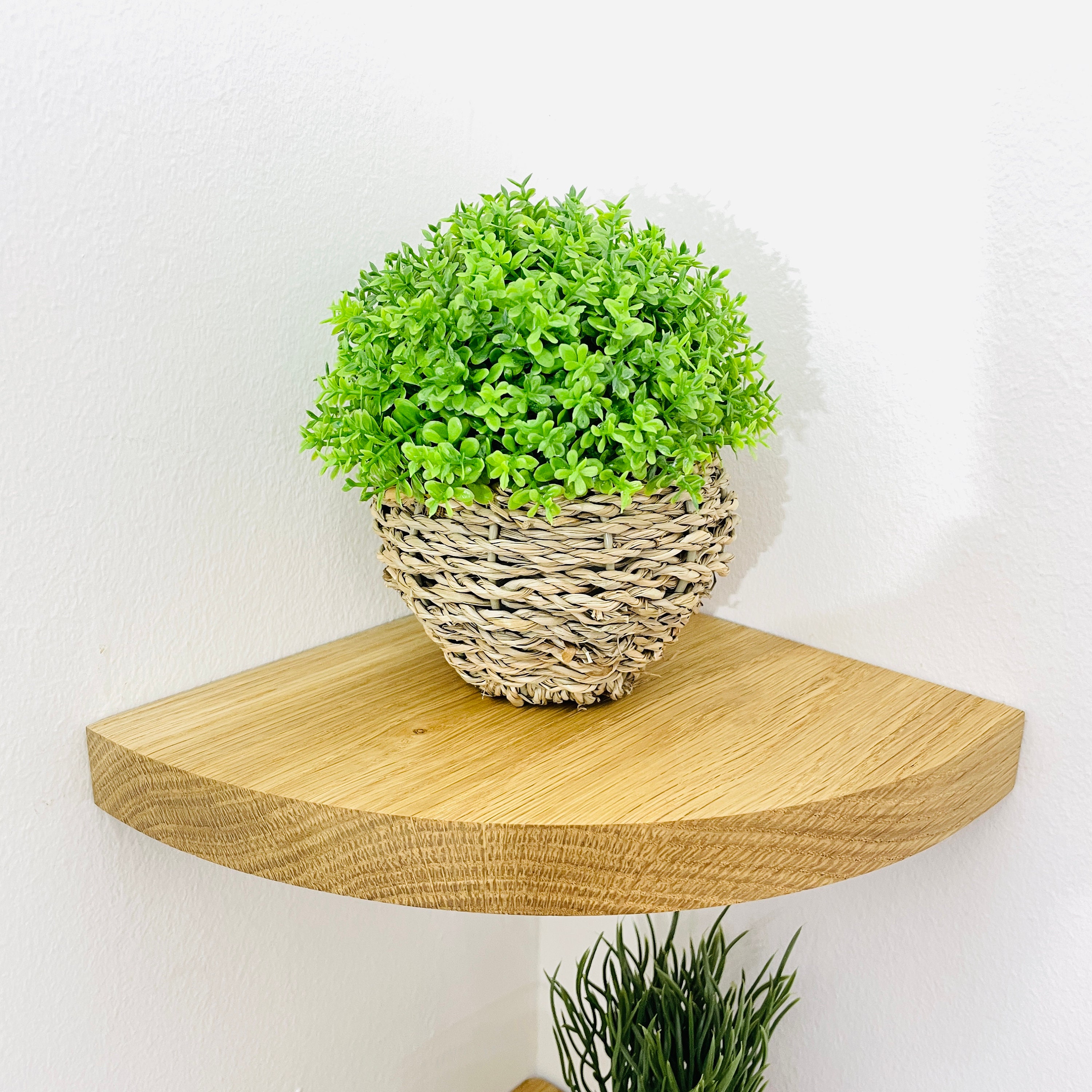 Oak Floating Corner Shelf Oak Bathroom Furniture - Etsy