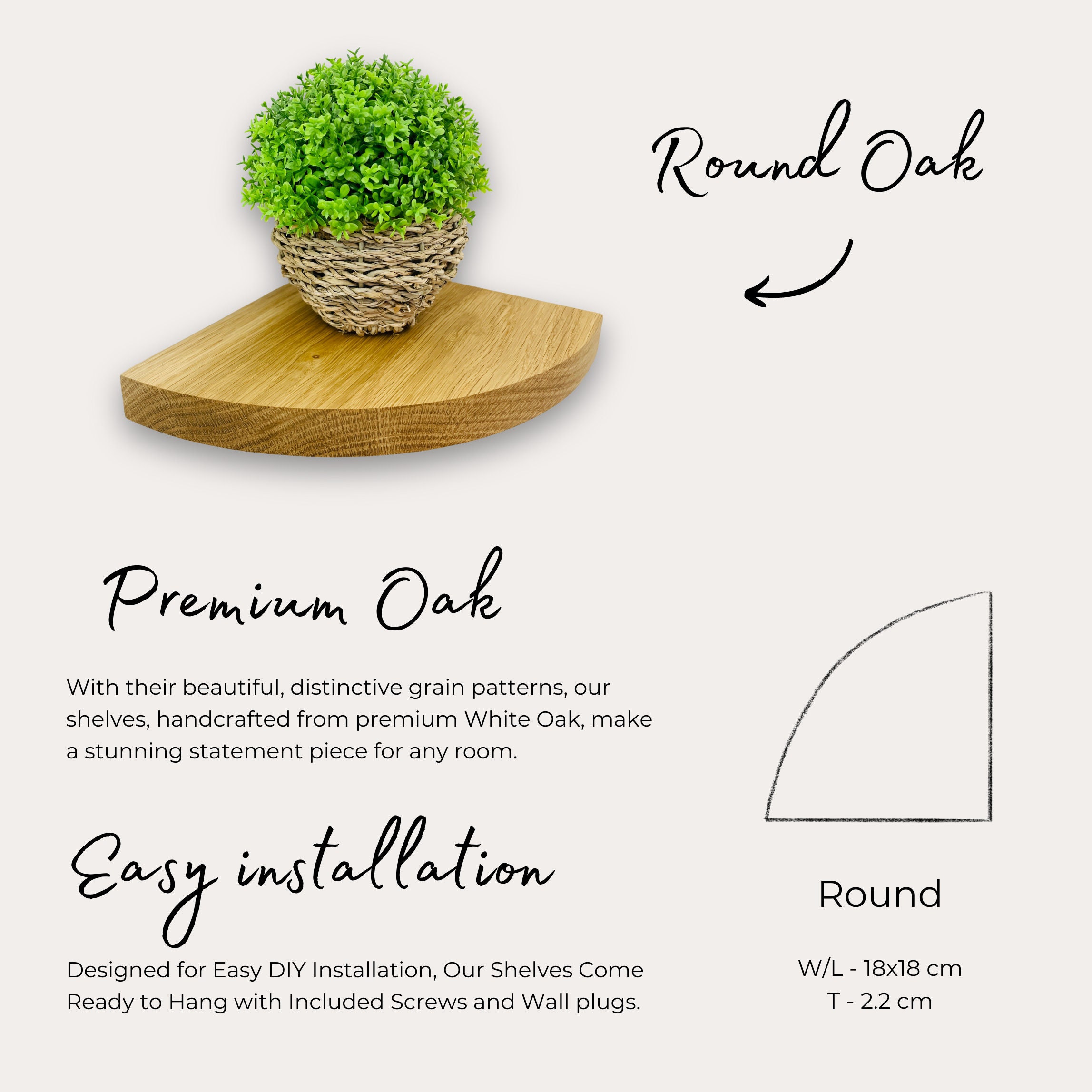 Oak Floating Corner Shelf Oak Bathroom Furniture - Etsy