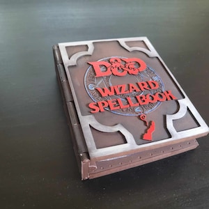 Wizard DnD Zauberbuch für Karte (nur 3D-Druckdatei)