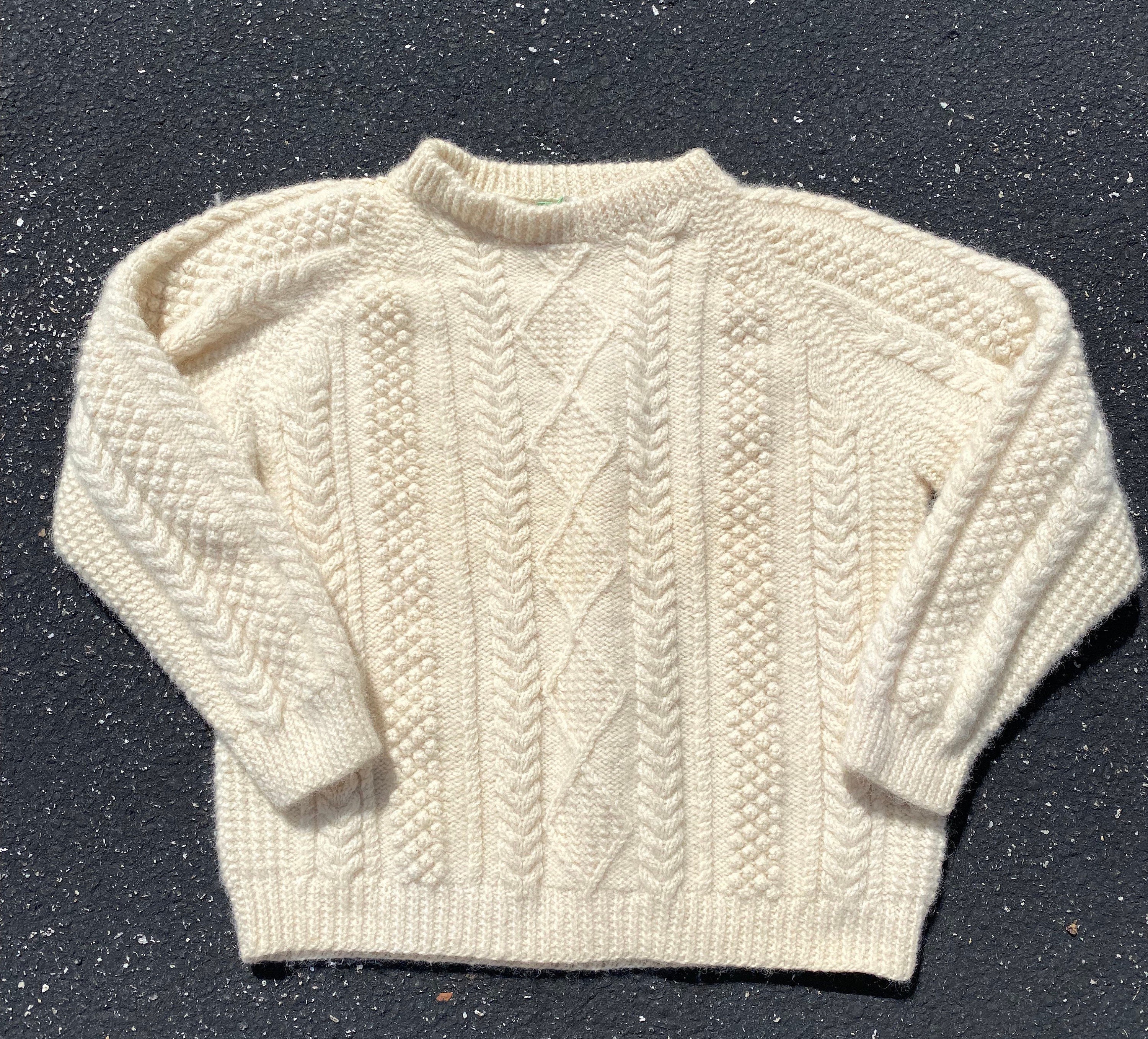 Vintage Mary Smith Original Design, Handmade 100% Wool Irish 
