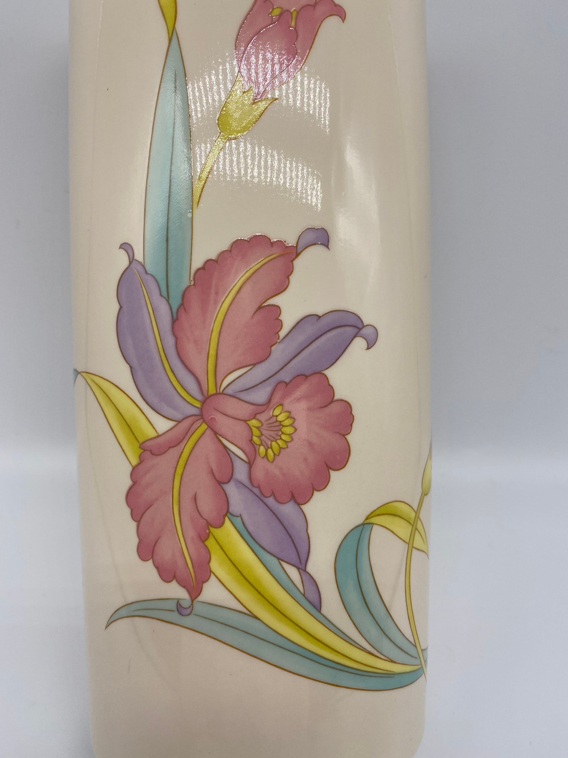 ピンクと青の花瓶 陶器製 一輪挿し 陶器 青磁 フラワーベース 陶器製 花器 花瓶 焼きもの