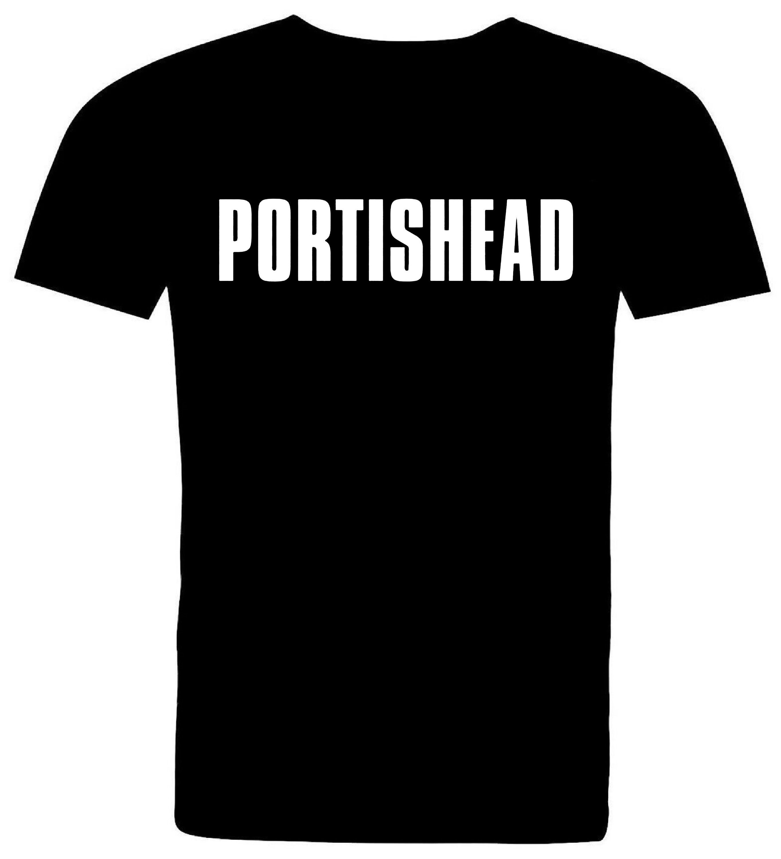 Portishead Band Logo in Silver. Full Cotton Black T Shirt. Etsy