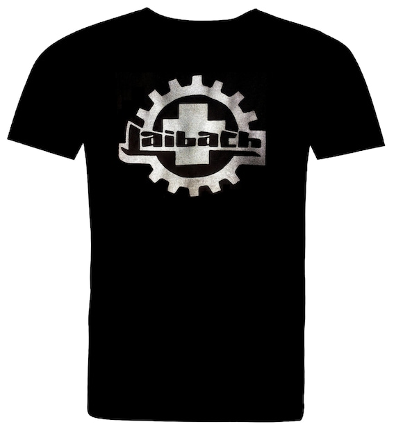 Laibach Nova Primitivna Retro Logo in Metallic Graphite. Full Cotton Black T  Shirt. - Etsy