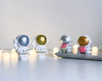 Cute Adorable Kawaii Astronaut Figure,  Astronaut Figuring Statue, Miniature Spaceman, Adventure Toys, Gift for him
