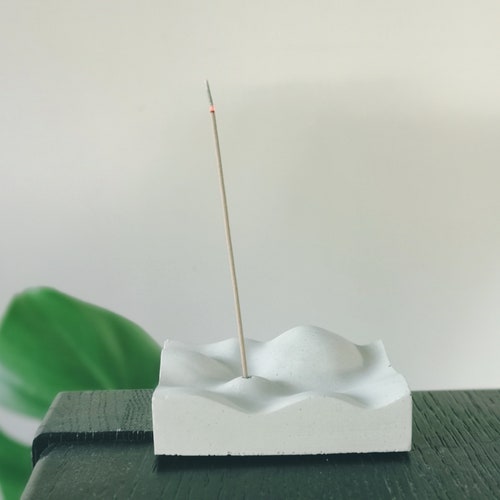 Concrete Marbled Incense Holder Cement Incense Burner Etsy