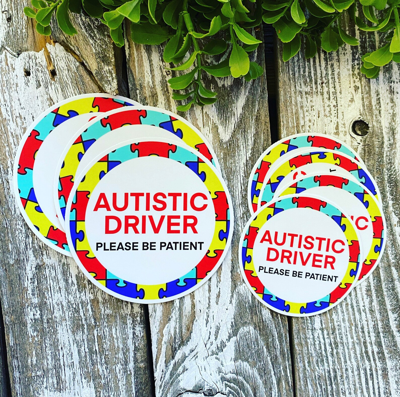 Autistic Driver Decal Autism Safety Sticker Emergency Decal Etsy
