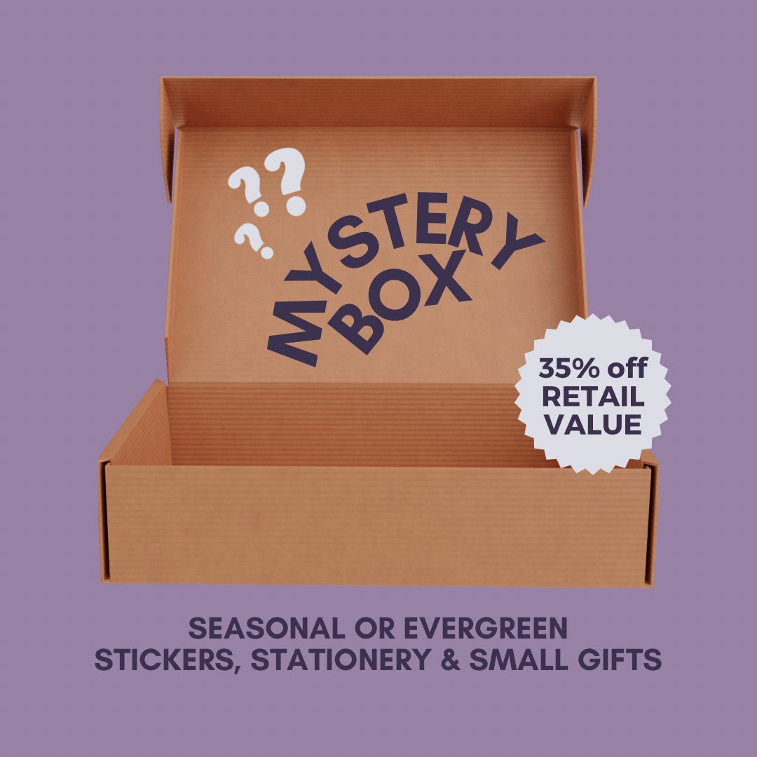 Mystery Gift Box, Sticker Mystery Pack, Stationery Mystery Box, Mystery