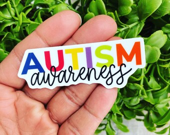 Autism Awareness Sticker, Autism Awareness Decal,  Autism Awareness Car Decal, Autism Water Bottle Sticker, Autism Laptop Sticker