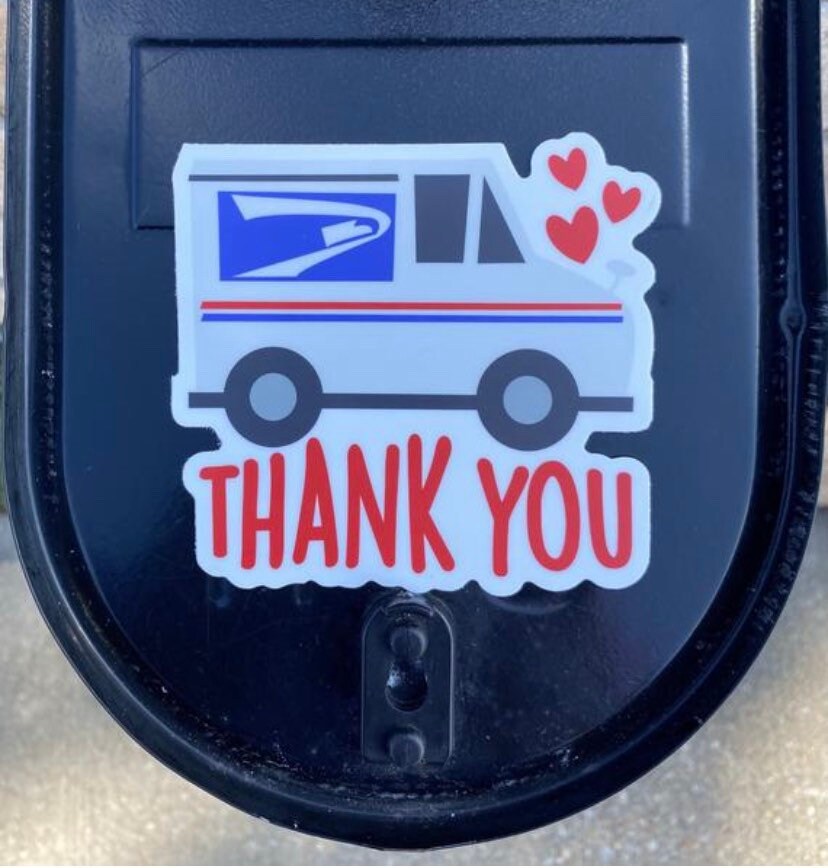USPS Mailbox Thank You Postal Worker Etsy