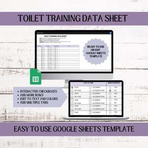 Datenblatt zum Toilettentraining, ABA-Datenblatt, Datenblatt zur Sonderpädagogik, Datenblatt zum Töpfchentraining, Autismus-Elterntraining, Verhaltensdaten Bild 1