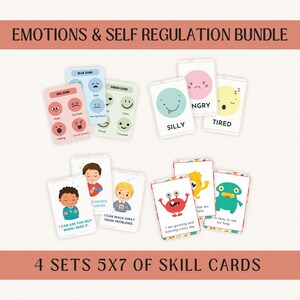 Cartes sur les émotions et l'autorégulation, Cartes-éclair pour l'école à la maison, Apprentissage social et émotionnel, Procédure de récupération, Gestion de la colère, Carte d'éducation spéciale