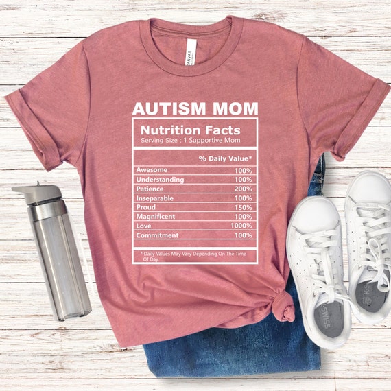 Autism Mom Facts One Supportive Mom Awareness Gift T-Shirt Autism Mom Facts One Supportive Mom Awareness Gift T-Shirt