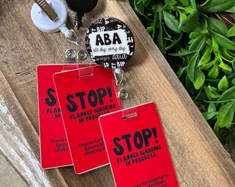 Planned Ignoring Badge Reel, ABA Badge Reel, Aba Therapist Badge, Behavior Analyst Badge Reel, Behavior Technician Badge Reel, Aba Therapy
