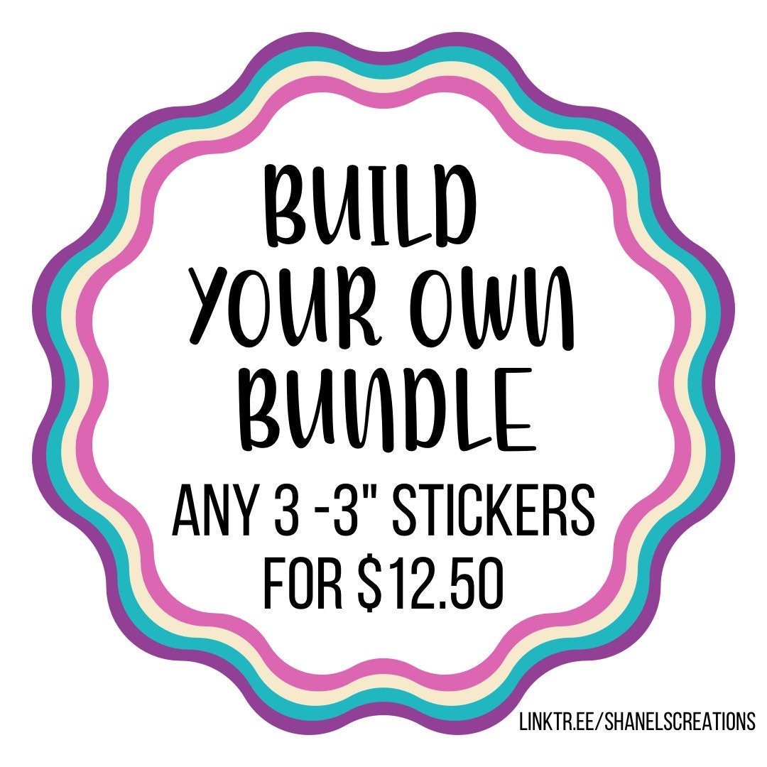 Build Your Own Bundle Discounted Stickers Sticker Pack - Etsy