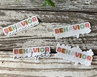 Behavior Analyst Sticker, ABA Therapist Gift, Behavior Technician Water Bottle Decal, Behavior Analysis, Laptop Sticker