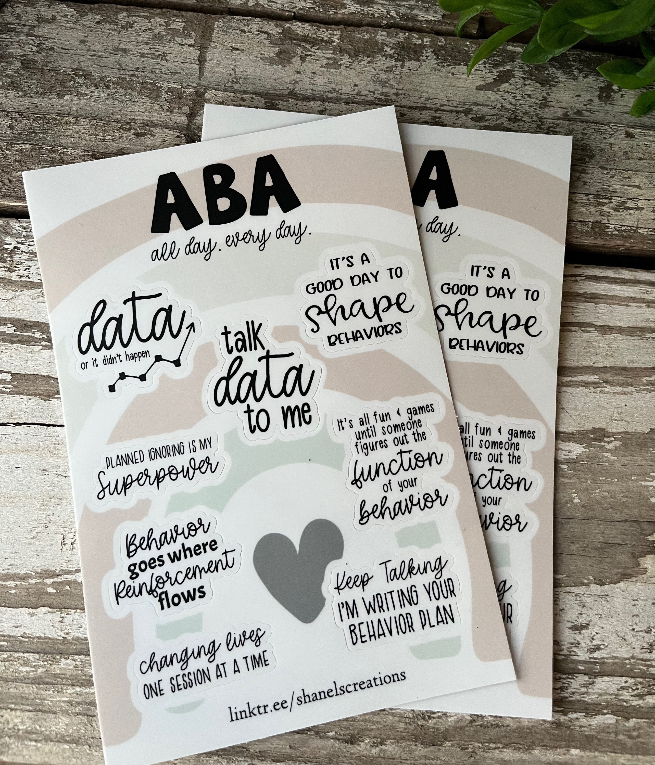 ABA Sticker Sheet, Aba Planner Stickers, Behavior Analyst Stickers, Aba ...