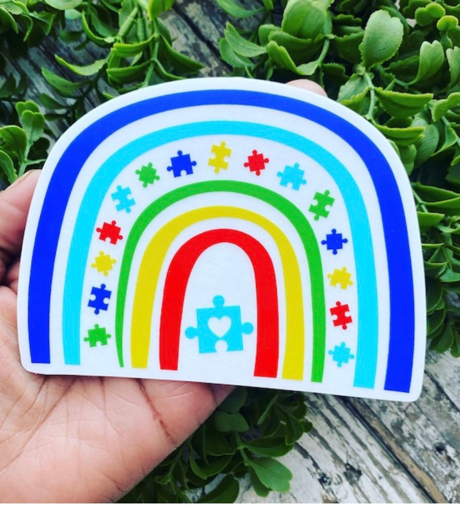 Autism Awareness Sticker, Autism Rainbow Sticker, Autism Window Decal ...