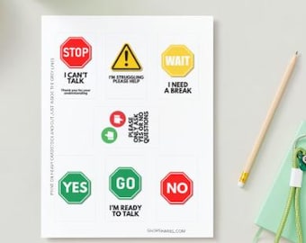Digital Download Communication Support Card, Behavior Cards, Communication Lanyard, Special Ed, Behavior Management, ABA Therapy Materials