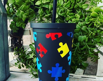Autism Awareness Tumbler, Autism Teacher Tumbler, Autism Christmas Gift, Autism Teacher Gift, Autism Awareness Cup, Autism Mom Gift